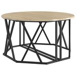 Table basse vidaXL en chêne Sonoma 80x80x42 cm en bois aggloméré