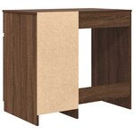 vidaXL Bureau chêne marron 86x49x76 cm bois d'ingénierie