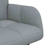 vidaXL Sofa 2 places Gris clair 115 x 61 x 87 cm Tissu