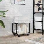 vidaXL Support d'imprimante à 2 niveaux sonoma gris 41x28x33 5 cm