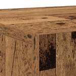 Buffet vidaXL avec 3 portes en vieux bois 90x34x80 cm en bois d'ingénierie