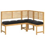 vidaXL Coussin pour assise de palette 6 Pièces Noir 40 x 40 x 8 cm