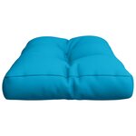 vidaXL Coussin de palette bleu clair 80x40x12 cm tissu