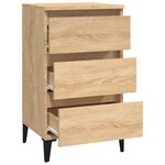 vidaXL Table de chevet chêne sonoma 40x35x70 cm bois d'ingénierie