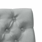 vidaXL Tête de lit capitonnée Gris clair 90 cm Pin massif