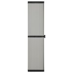 vidaXL Armoire de rangement de jardin 3 étagères Gris/noir 34x40x168cm