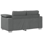 vidaXL Canapé Gris foncé 160 x 80 x 82 cm tissu