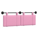 vidaXL Tête de lit suspendue Rose Tissu
