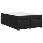 vidaXL Cadre de lit Noir 160 x 200 cm Faux cuir