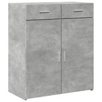 vidaXL Buffet gris béton 80x42 5x93 cm bois d'ingénierie