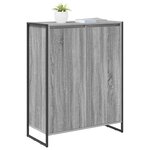 vidaXL Cabinet à chaussures avec stockage Gris Sonoma 79 x 36 x 100 cm