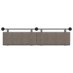 vidaXL Tête de lit suspendue Gris PU antique