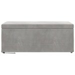 vidaXL Tabouret Gris clair 101 x 41 x 40 cm Velours et Bois Composite