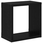 vidaXL Étagères Murales Chêne Noir MDF 26 x 15 x 26 cm Étagères Murales