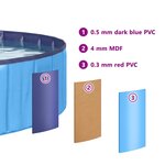 vidaXL Piscine pour enfants Bleu Ø 80 x 20 cm