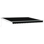 vidaXL Auvent rétractable Noir 400 × 300 cm