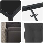 vidaXL Ensemble de salle à manger pour jardin 5 Pièces Gris clair