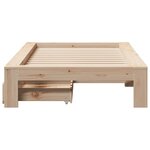vidaXL Cadre de lit sans matelas 75x190 cm bois de pin massif