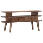 vidaXL Meuble TV 110x35x50 cm Bois d'acacia solide