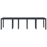 vidaXL Table de jardin pour repas Anthracite 300 x 100 x 73 cm