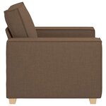 vidaXL Canapé Fauteuil Marron 100x78x84 cm Tissu