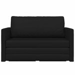 vidaXL Canapé-Lit 110cm Noir Simili cuir