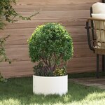 vidaXL Plantes en Céramique Blanche Blanche Céramique 30 cm de diamètre