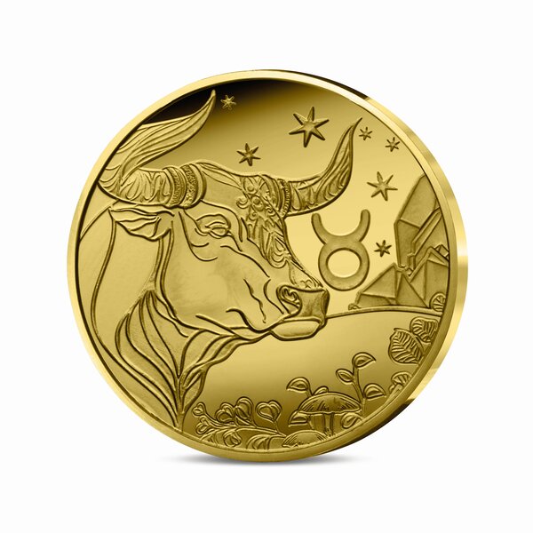 Signes astros - Taureau - Monnaie de 5€ 1/2g or