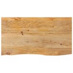 vidaXL Dessus de table à bord vivant 110x60x3 8cm bois massif manguier