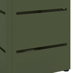 vidaXL Porte-parapluie Olive 15 5 x 15 5 x 49 cm Acier