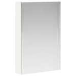 vidaXL Armoire Miroir de Salle de Bain Blanc 40 x 10 5 x 60 5 cm