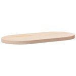 vidaXL Dessus de table 60x30x2 5 cm bois de pin massif ovale