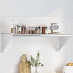 vidaXL Étagère murale 100x45x31 cm argenté acier inoxydable