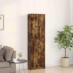 vidaXL Armoire Chêne fumé 55 x 25 x 189 cm Bois d'ingénierie