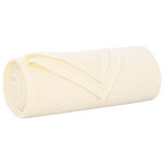 vidaXL Couvertures à jeter 24 Pièces Crème 200 x 150 cm Toison