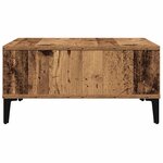 Table basse vidaXL en vieux bois 60x60x30 cm en bois reconstitué