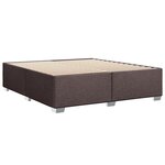 vidaXL Cadre de lit sans matelas marron foncé 180x200 cm tissu