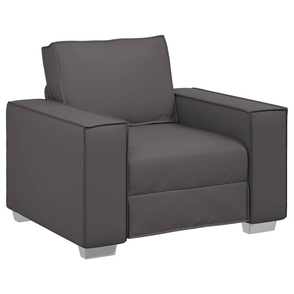 vidaXL Fauteuil canapé Gris 99 x 78 x 84 cm Cuir artificiel