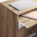 vidaXL Bureau chêne artisanal 77 5 x 43 x 79 cm Bois d'ingénierie