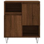 vidaXL Buffets 2 Pièces chêne marron bois d'ingénierie