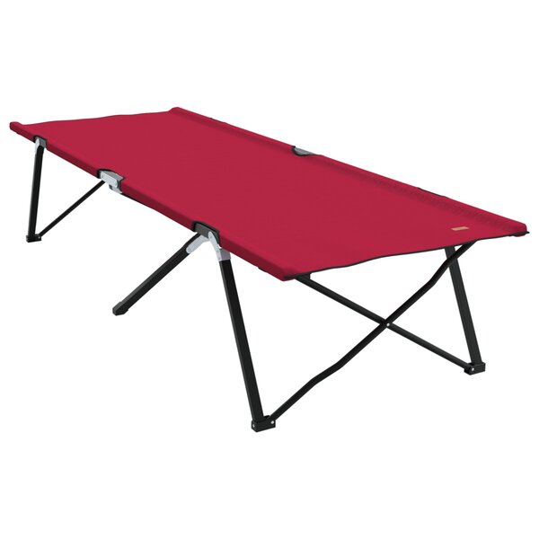 vidaXL Lit de soleil pliant avec sac de transport Tissu Oxford 600D rouge