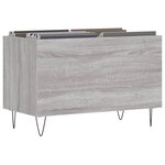 vidaXL Armoire à disques sonoma gris 74 5x38x48 cm bois d'ingénierie