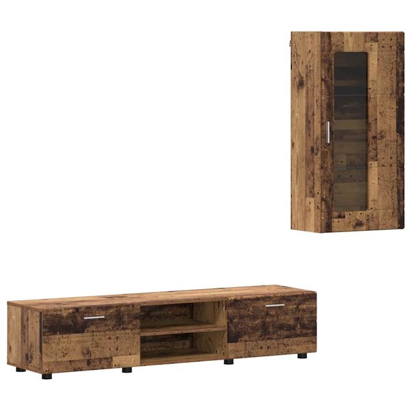 vidaXL Ensemble meuble TV FLORIN Bois ancien Bois d'ingénierie