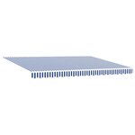 vidaXL Auvent rétractable électrique Bleu et Blanc 4 × 3 m