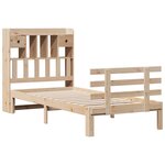 vidaXL Lit bibliothèque sans matelas 100x200 cm bois massif de pin