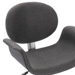vidaXL Chaises pivotantes à manger lot de 2 gris tissu
