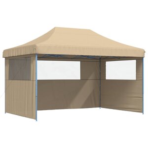 vidaXL Tente de fête 292 x 440 x 315 cm Beige Tissu Oxford