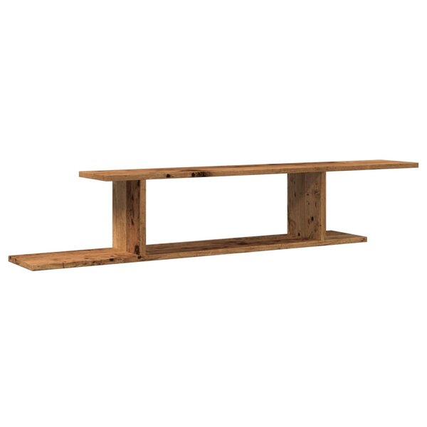 vidaXL Étagère TV murale vieux bois 125x18x23 cm bois d'ingénierie