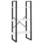 vidaXL Bibliothèque à 5 niveaux Blanc 60x30x175 cm Bois ingénierie