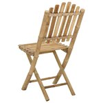 vidaXL Chaise de jardin 4 pc Naturel Bambou
